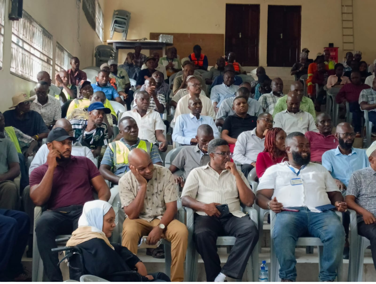 Members of staff in attendance